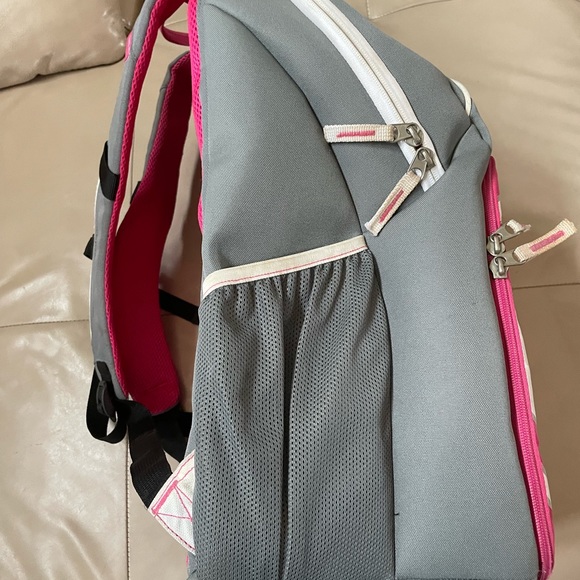 Six Pack Prodigy Fitness Gray and Pink Bag, Backpack, Meal Storage - Picture 7 of 16